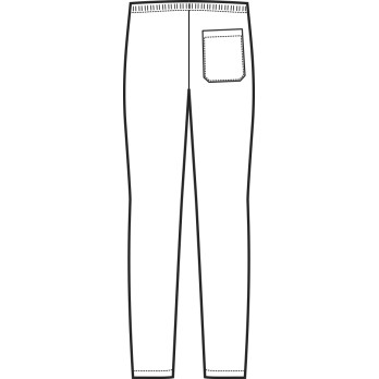 Pantalon blanc unisexe pour esthéticien(ne)s, centre de beauté et médecins en coton disponible de la taille XS à 5XL.