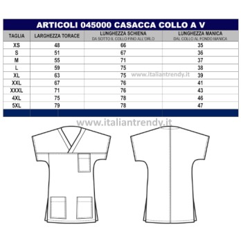 Casaca de Algodón con Escote en V y Manga Corta para Estética de Médicos Enfermeros.