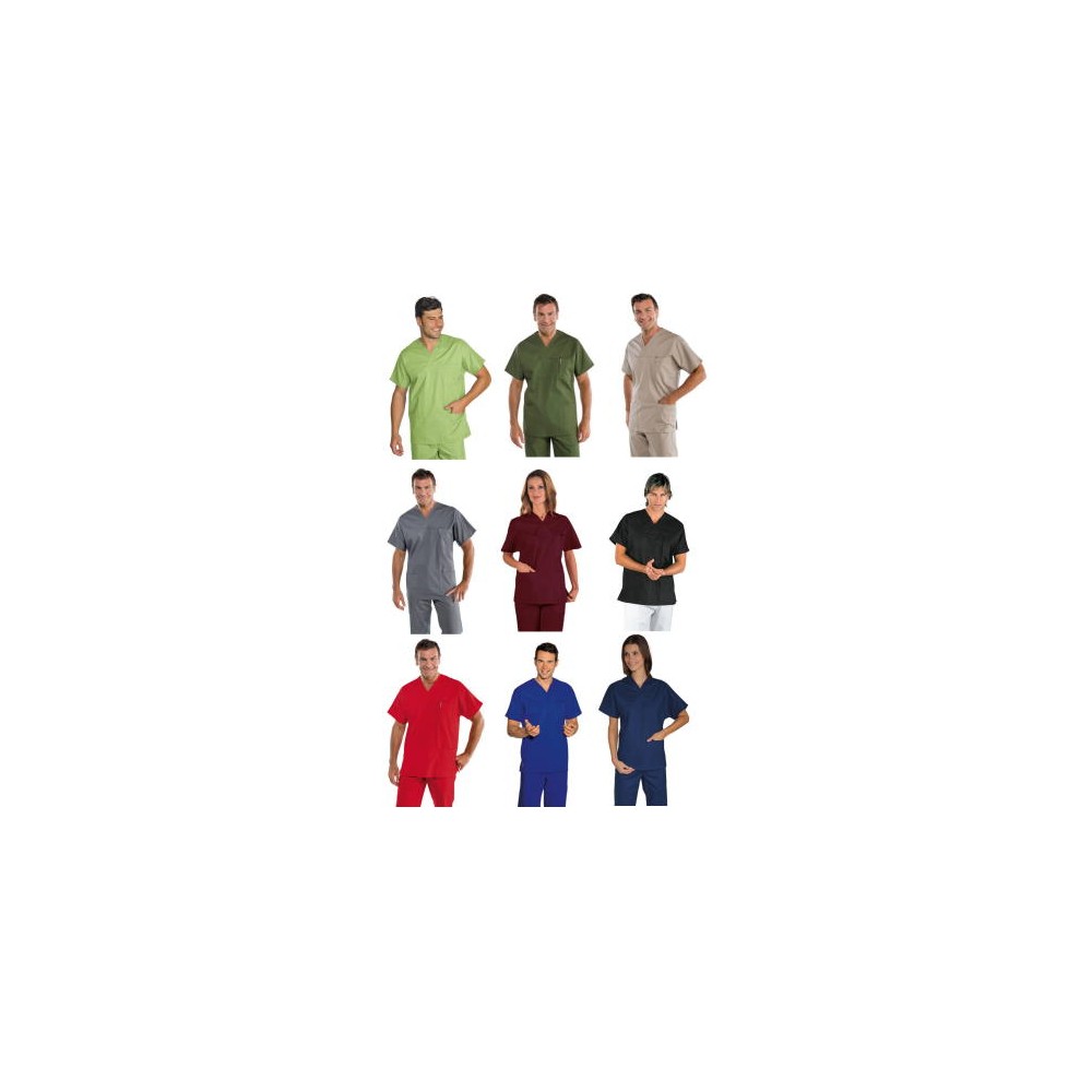 Unisex Medical Nurse Scrub Top V-Neck 10 Colors 195g Discover It Online