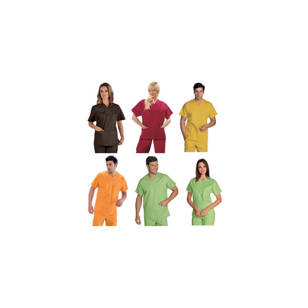 Nurse Tunic with V-Neck and Short Sleeves, Very Lightweight