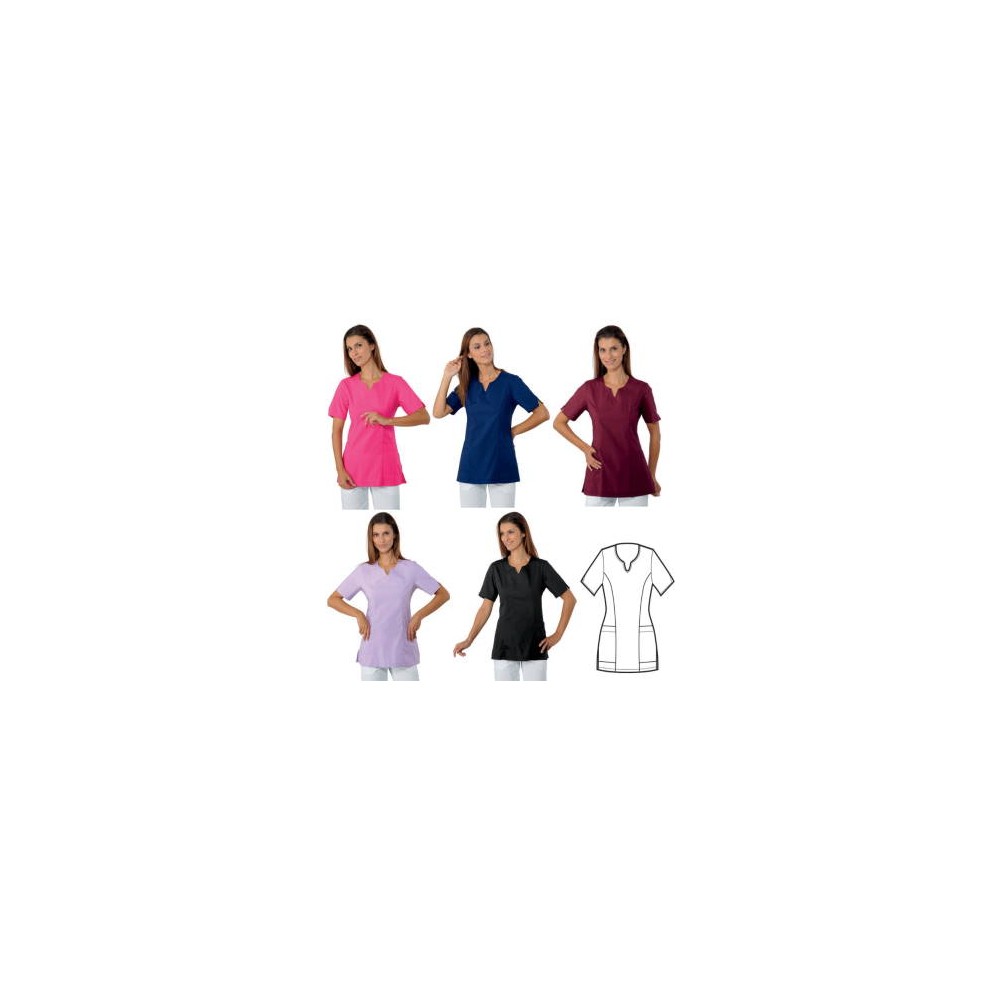 Women's Tunic for Aesthetics with Short Sleeves 125 gr. Buy Online