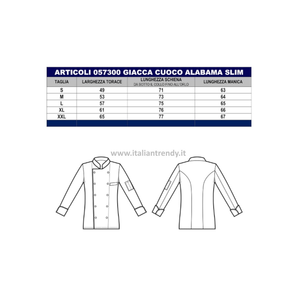 GIACCA ALABAMA SLIM SATIN BIANCO M L M M-Isacco-0573P-057309-0