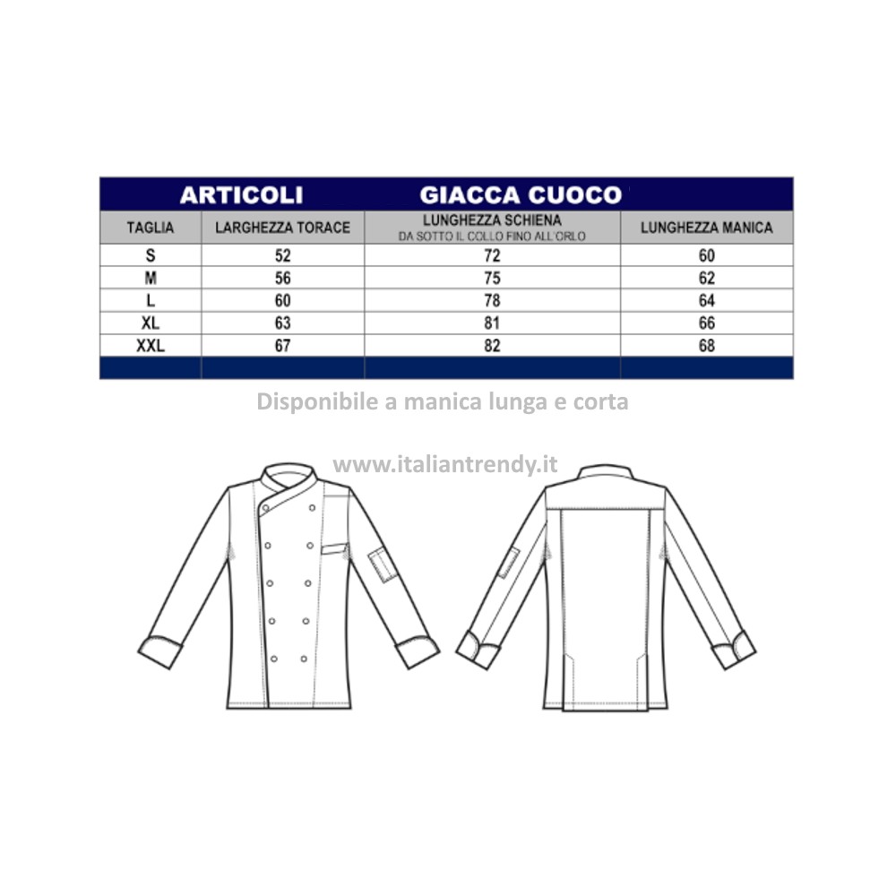 GIACCA CUOCO MONACO M L M M-Isacco-0574P-057450-0