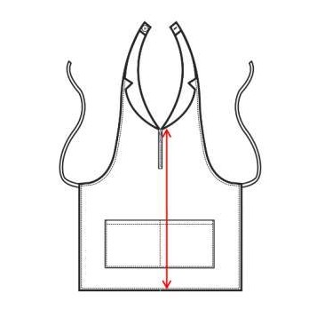 Grembiule Elegante e Corto Con Pettorina da Donna Per Bar Ristoranti