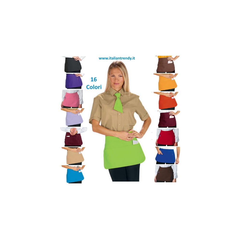 Short Apron for Men and Women, Pubs, Restaurants, and Wine Bars, available in 16 colors.