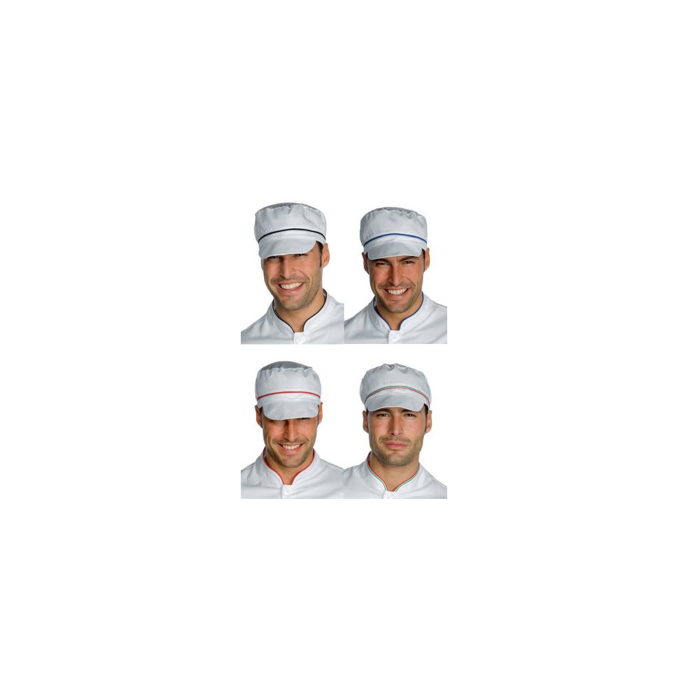 White Hat + Mesh Insert and Visor for Bakeries and Food Shops