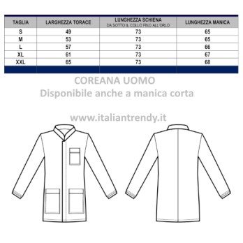 Casacca Coreana Nera Giacca Leggera Per Hotel Ristorazione Eventi ML MM