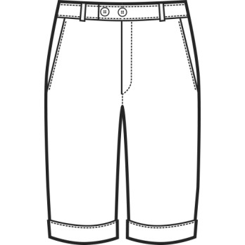 Bermudas ligeros para hombre con cintura elástica en algodón blanco o negro, azul.