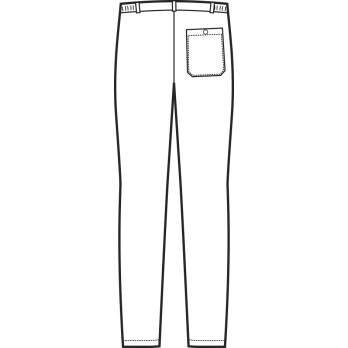 Pantalon à carreaux noir et blanc pour cuisine ou pizzeria, taille 40-64.