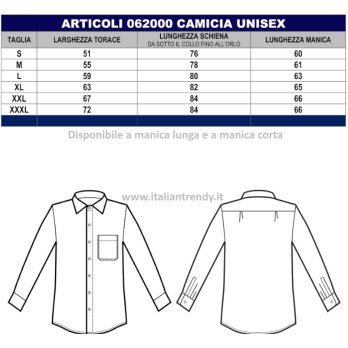 Camicia Classica Bianca Uomo a Mezza Manica Leggera Hotel Barman 3XL