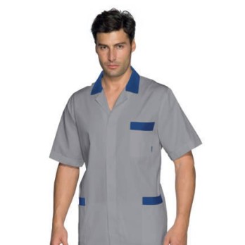 Blouse de travail pour homme générique à manches courtes