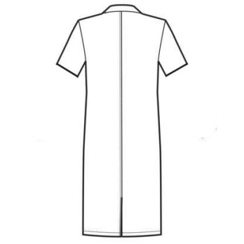 Generic Long Work Man's Tunic with Short Sleeves