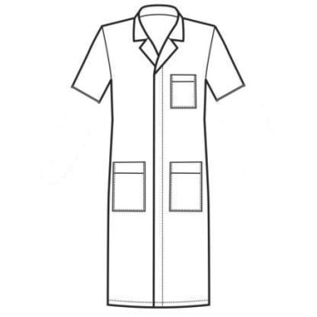 Generic Long Work Man's Tunic with Short Sleeves