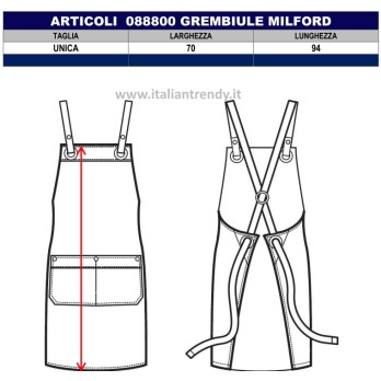 Grembiule Pettorina Unisex. Sette Varianti e Inserti Cuoio. Ora On Line