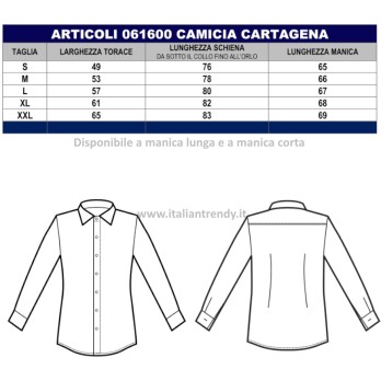 Camicia Cotone Elasticizzato Uomo Divisa Eventi Slim Bianco o Nero