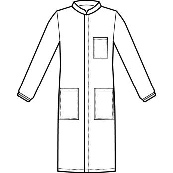 White Medical Men's Cotton Korean Collar Smock Discover it!