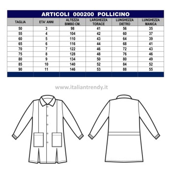 Tablier pour fille ou garçon à carreaux pour la maternelle, 3-4-5-6 ans.