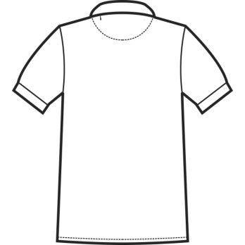 Camiseta Polo de Mangas Cortas Blanca o Negra Unisex de Algodón para Uniformes está Disponible en Línea.