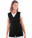 Casacca Gilet Nero da Donna Zip Spa Centro Estetico Marakaibo