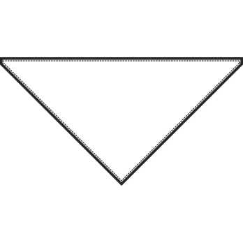 Triangle de cuisine ou aide-cuisinier pour cuisine ou pizzeria en coton blanc.