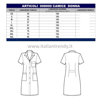 Camice Sciancrato Donna Per Settore Alberghiero M/M Riga Rosa Bordeaux