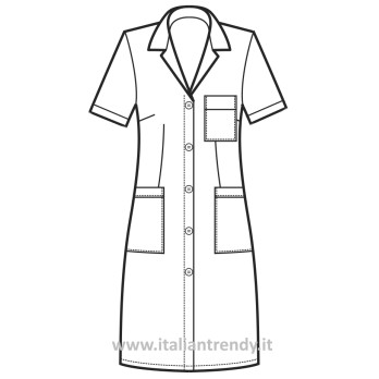 Women's cleaning maid uniform for the hotel sector M / M Blue Stripe. Online