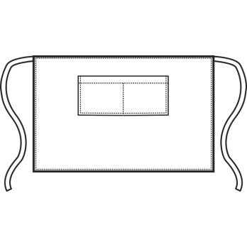 Apron with Waist in Black, Beige, and Brown for Bars, Restaurants, and Herbal Shops