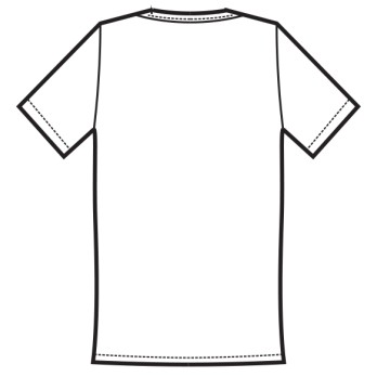 White Crew Neck T-Shirt with Short Sleeves for Men in Cotton