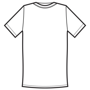 White Crew Neck T-Shirt with Short Sleeves for Men in Cotton