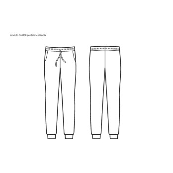 Fleece Jogger Pants in Stretch Cotton in White or Black Unisex