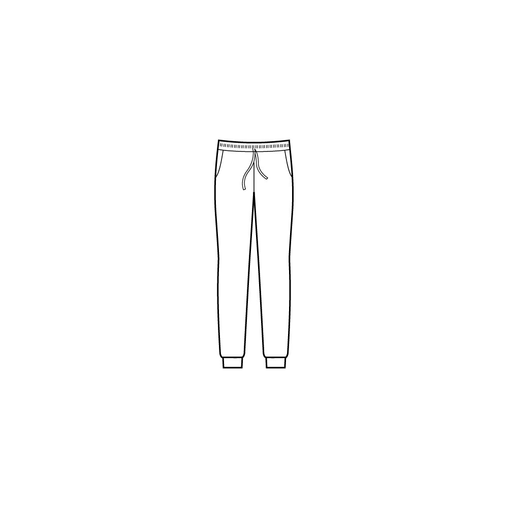 PANTA OLIMPIA UNISEX FELPA BIANCO O NERO-Isacco-0449P-044920-0