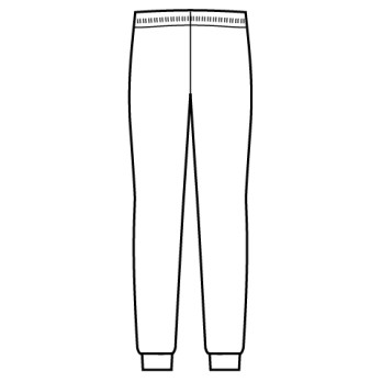 Fleece Jogger Pants in Stretch Cotton in White or Black Unisex