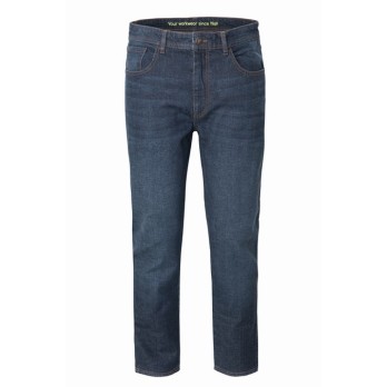 Jeans Uomo Elasticizzato Gamba Dritta Stone Washed Blu Denim Jeans Feel Good-A001460142-0