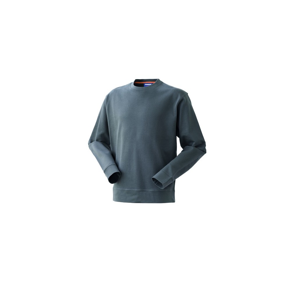 Solid Color Crewneck Sweatshirt Slightly Brushed in Cotton 8 Colors