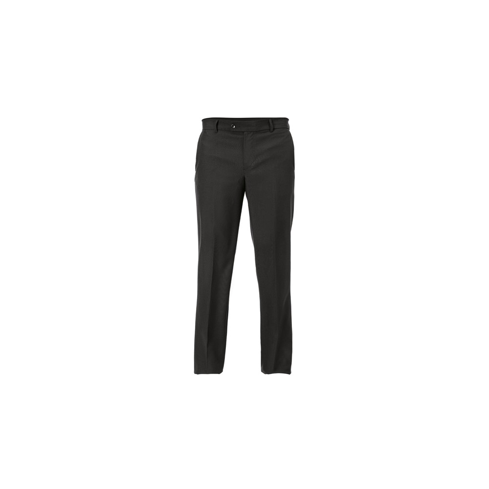 Black Lightweight Slim Fit Men's Trousers - Professional Uniform for Catering and Hospitality Size 40 Q1PX0156 Italian Trendy