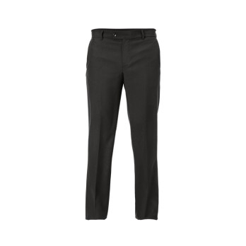 Black Lightweight Slim Fit Men's Trousers - Professional Uniform for Catering and Hospitality Size 40 Q1PX0156 Italian Trendy