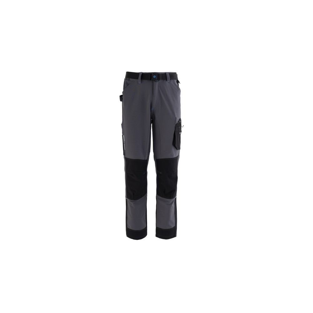 Pantalone Uomo Con Tasche Tessuto Stretch Blu Grigio Nero. Per settore  Meccanico Edile Industriale Elettrico