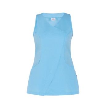 Blue tunic shirt for women for beauty center spa by Italian trendy Sara Q2K00271 5