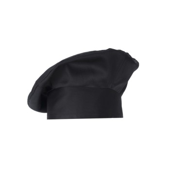 Toque Monet-Q5I00206 Toque Monet - Gorro de Chef Negro Abombado, Banda Ajustable en italiantrendy