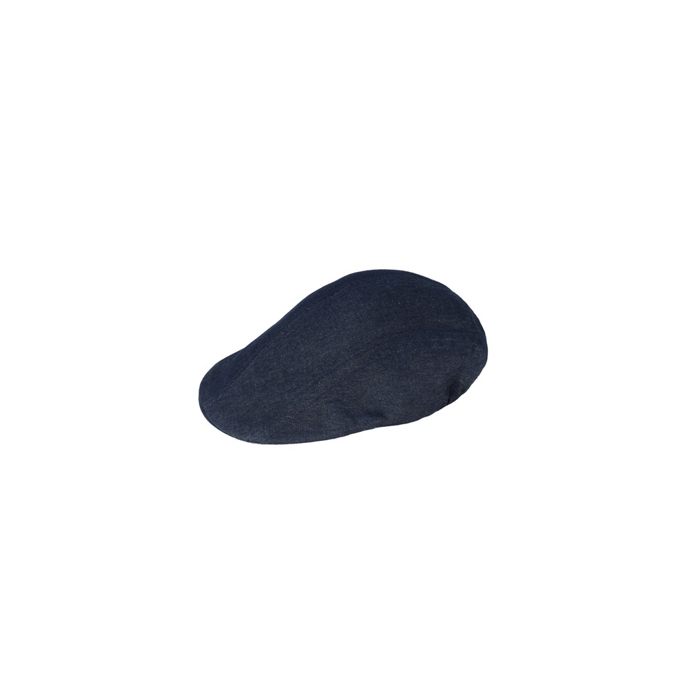 Cappello a Coppola Blue Jeans Denim da Lavoro per Bar e Gelaterie - Classico con Elastico Posteriore Q5IX0147 italiantrendy