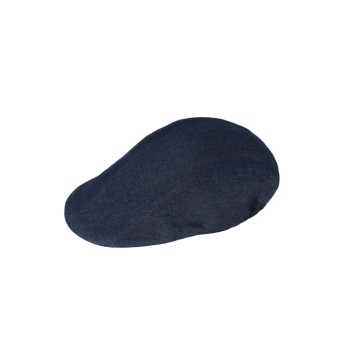 Cappello a Coppola Blue Jeans Denim da Lavoro per Bar e Gelaterie - Classico con Elastico Posteriore Q5IX0147 italiantrendy