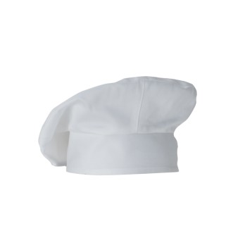 Toque Monet-Q5I00205  Toque Cappello da Chef Bianco a Sbuffo, Fascia Regolabile, 100% Cotone