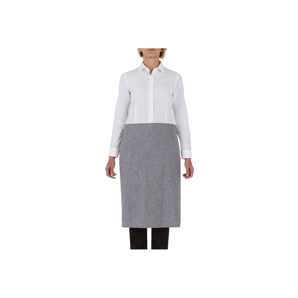 Long Waist Apron for Bar in Gray Lyon - Q1HX0131 Italiantrendy