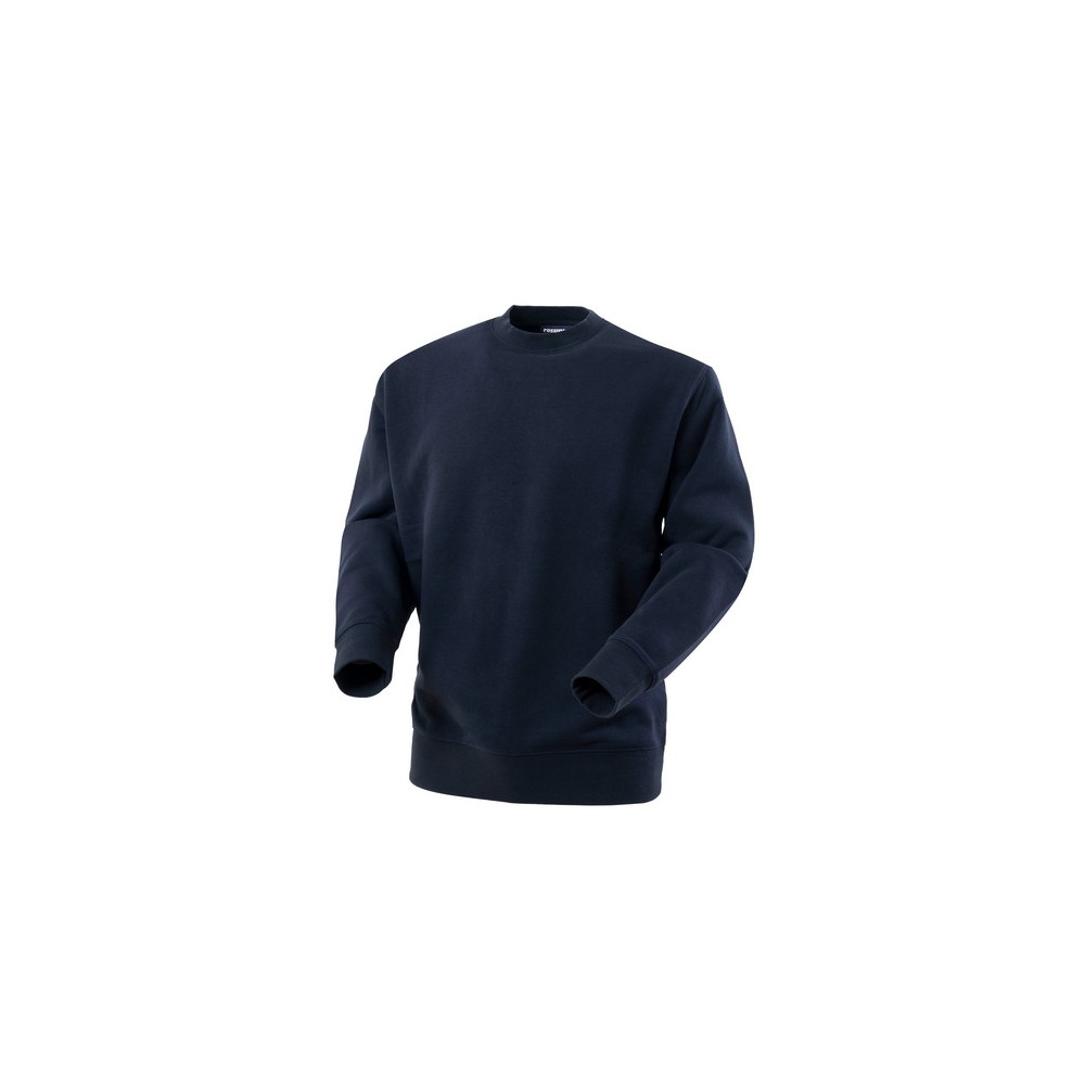 Solid Color Crewneck Sweatshirt Brushed Cotton for Companies in 8 Colors