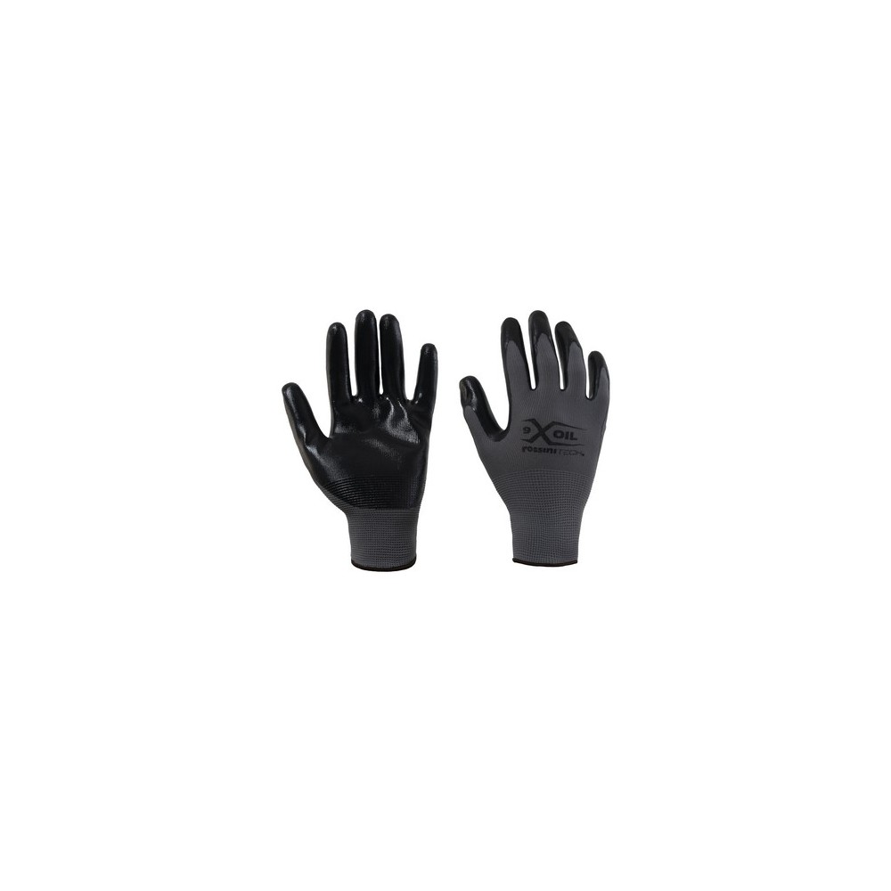 GGU013 Polyester/Nitrile Smooth Gloves - Protection and Durability, Sizes 6-11 For Mechanical Work, Construction, Gardening