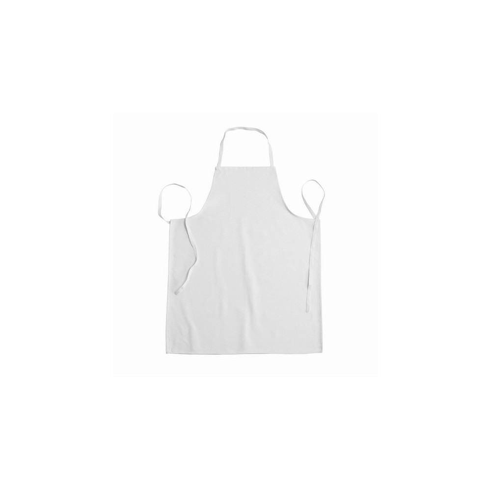 Apron or White Cotton Kitchen Apron Massaua 70 x 85 Without Pockets