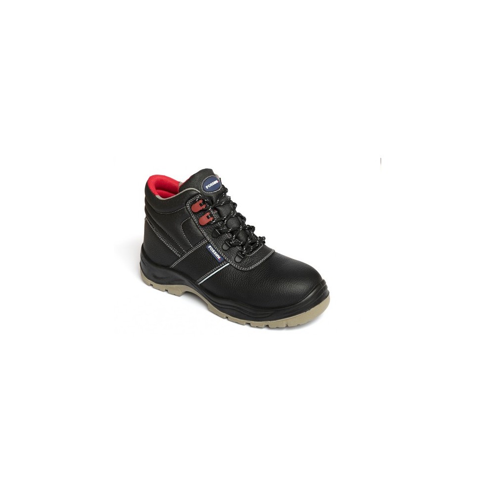 High leather shoe with S3 SRC safety features. Buy it securely online