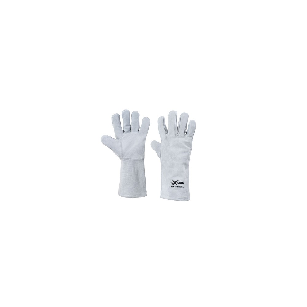 GU109  35 cm Fleece-Lined Cowhide Cut and Abrasion Resistant Glove