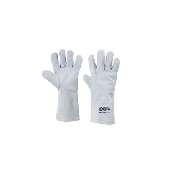 GU109  35 cm Fleece-Lined Cowhide Cut and Abrasion Resistant Glove