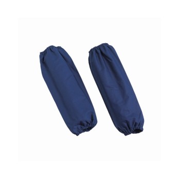 R121  Manicotti in Cotone Blu con Elastici - Protezione Mani, 40 cm, Lavaggio 60°C, Ideali per Officina Meccanica